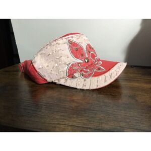 KBethos K & B Trading Corp Fleur De Lis Pink Hat NWT